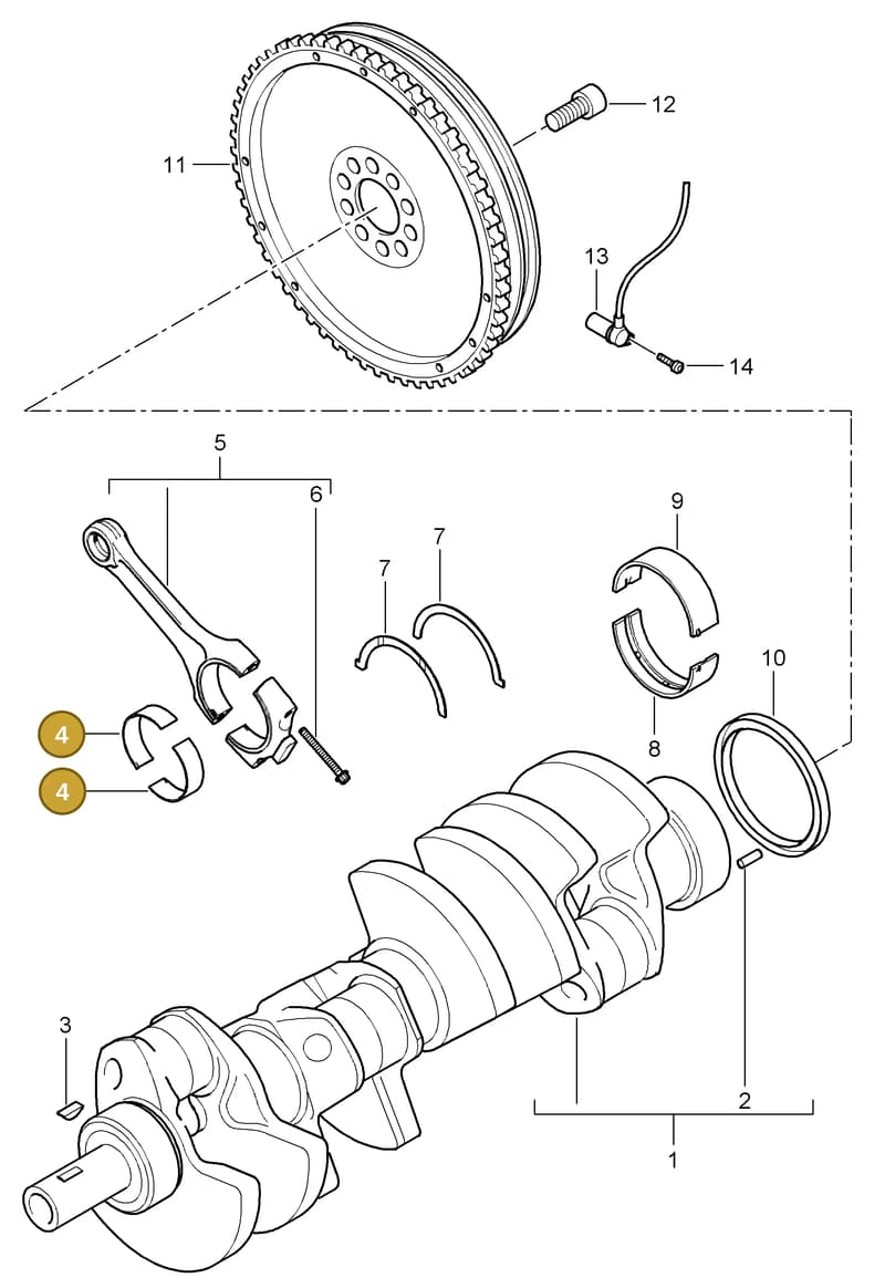 94610325402 — Porsche Cayenne (2007-2010) diagram p31102000, position 4