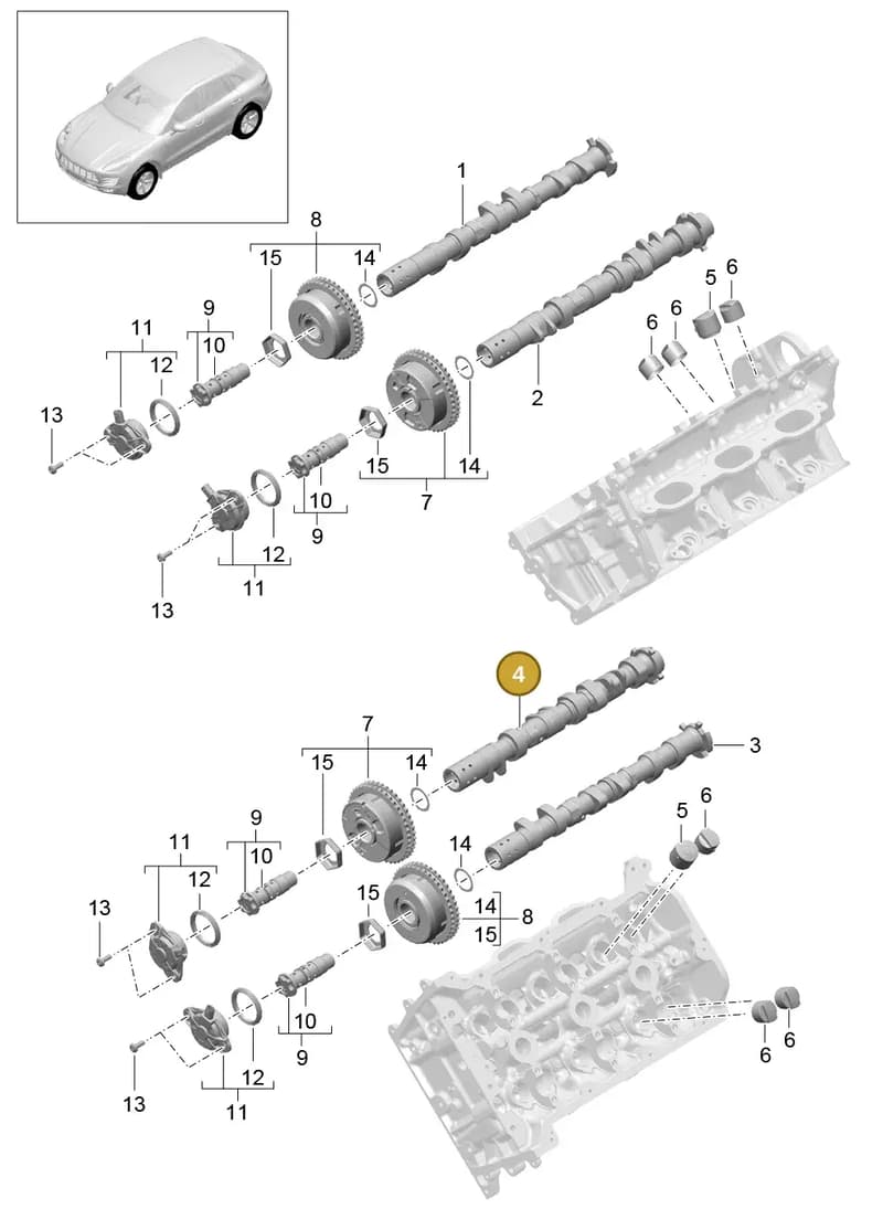 94610524361 — Porsche Macan (2013-2018) diagram p44103040, position 4