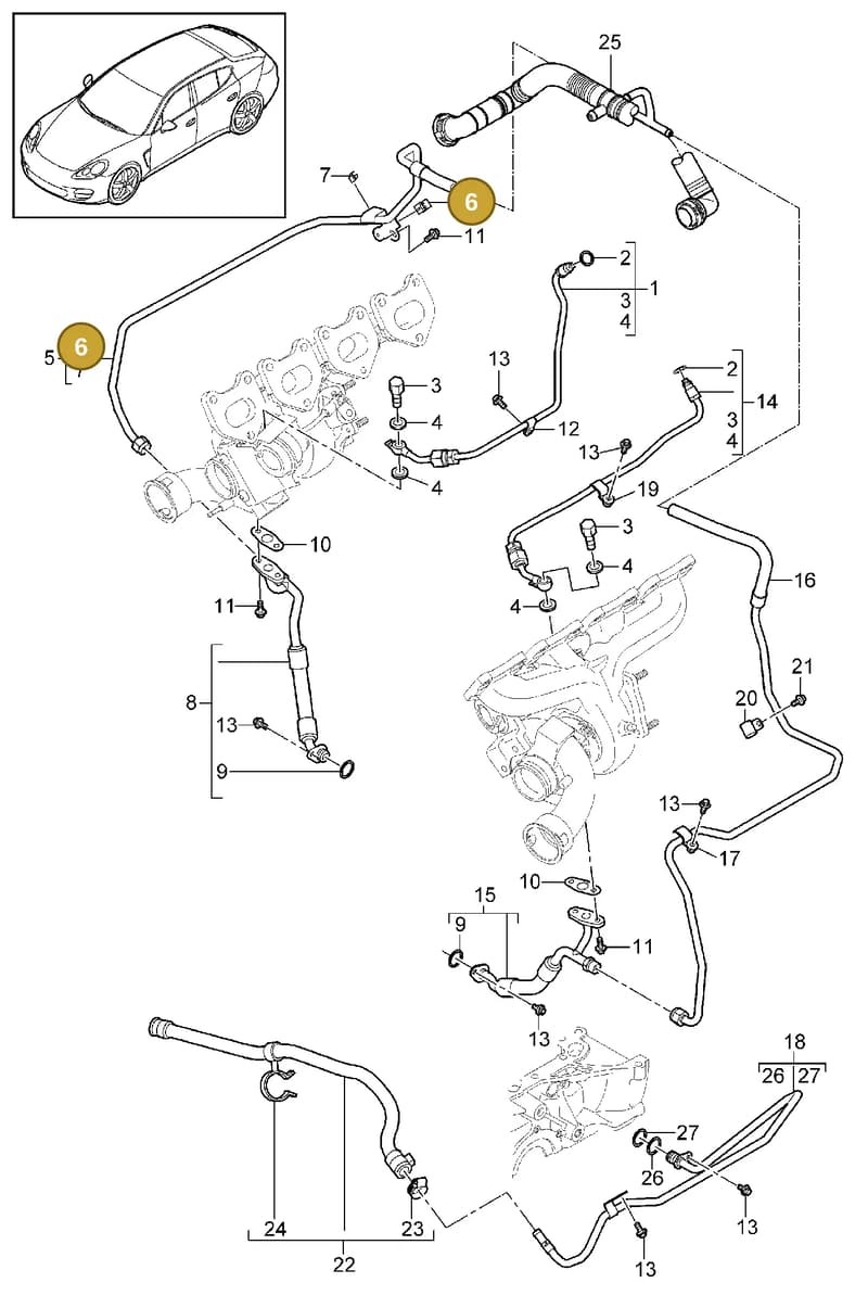 94610623762 — Porsche Panamera (2009-2016) diagram p35202090, position 6
