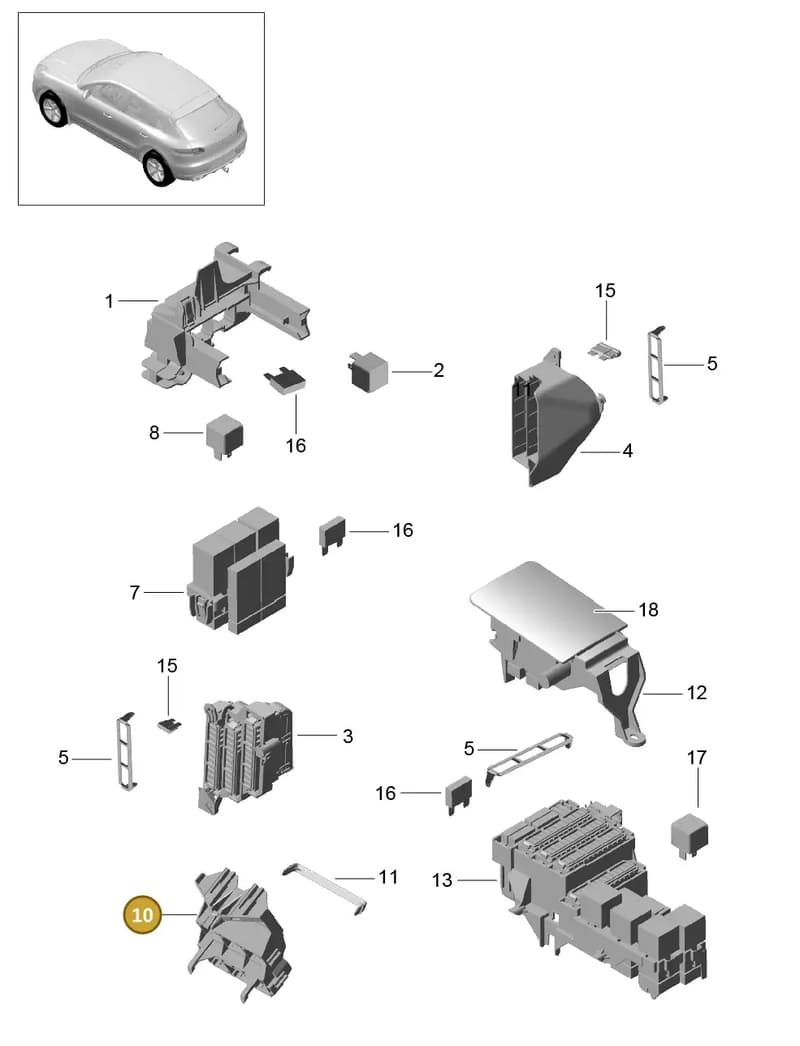 94660715600 — Porsche Macan (2013-2018) diagram p44902000, position 10
