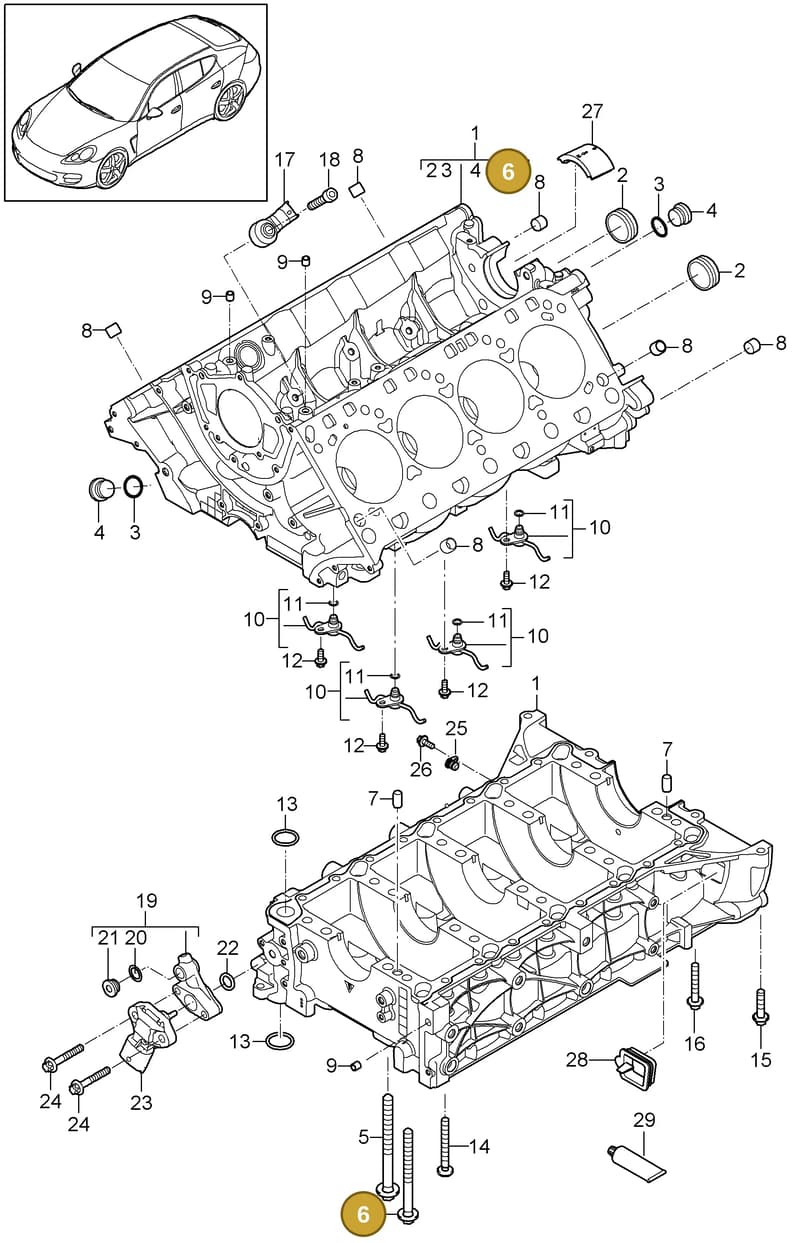 94810119141 — Porsche Panamera (2009-2016) diagram p35101030, position 6