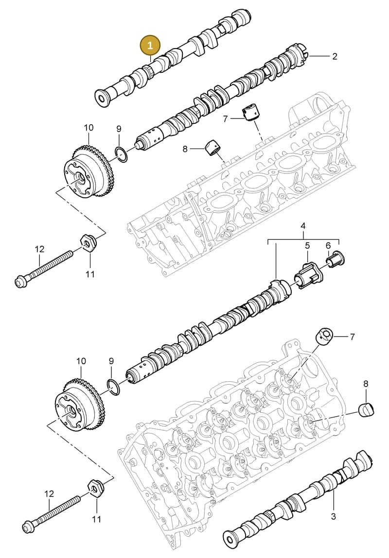 94810524221 — Porsche Cayenne (2007-2010) diagram p31103010, position 1