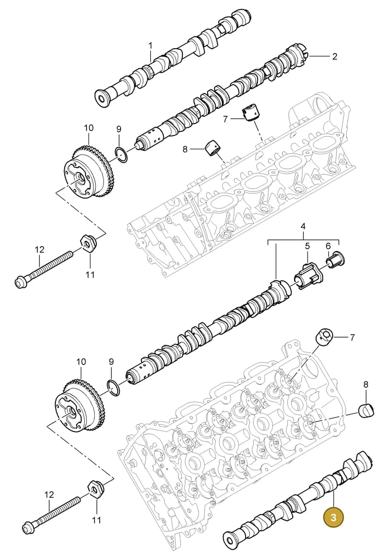 94810524421 — Porsche Cayenne (2007-2010) diagram p31103010, position 3