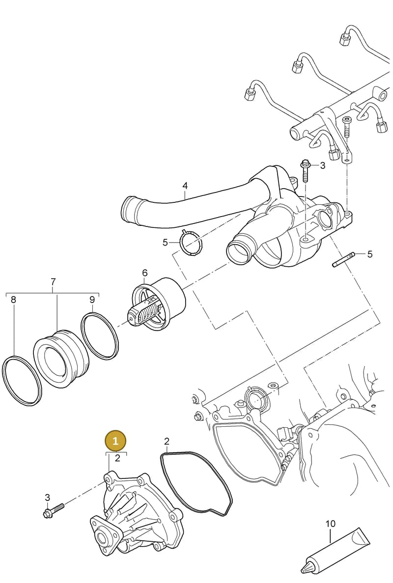 94810603301 — Porsche Cayenne (2007-2010) diagram p31105000, position 1
