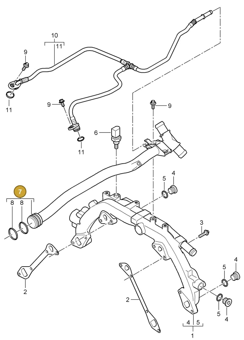 94810635506 — Porsche Cayenne (2007-2010) diagram p31105010, position 7