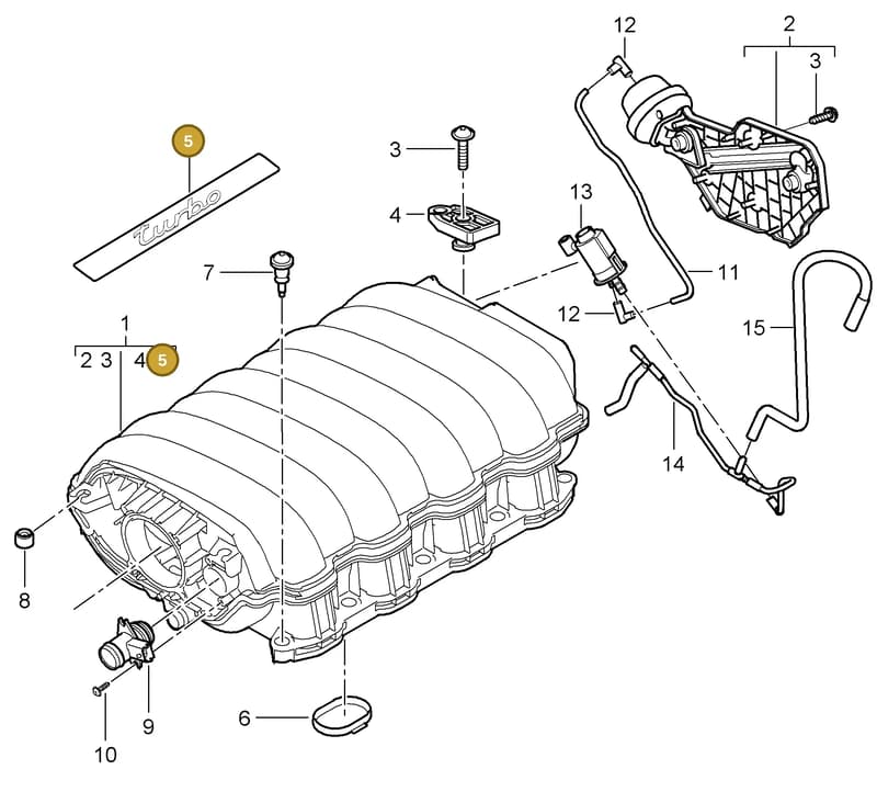 94811021670 — Porsche Cayenne (2007-2010) diagram p31107010, position 5