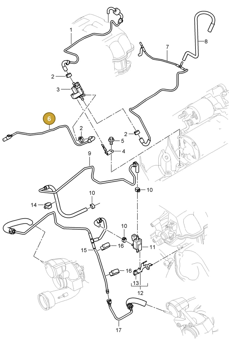 94811039452 — Porsche Cayenne (2007-2010) diagram p31107030, position 6
