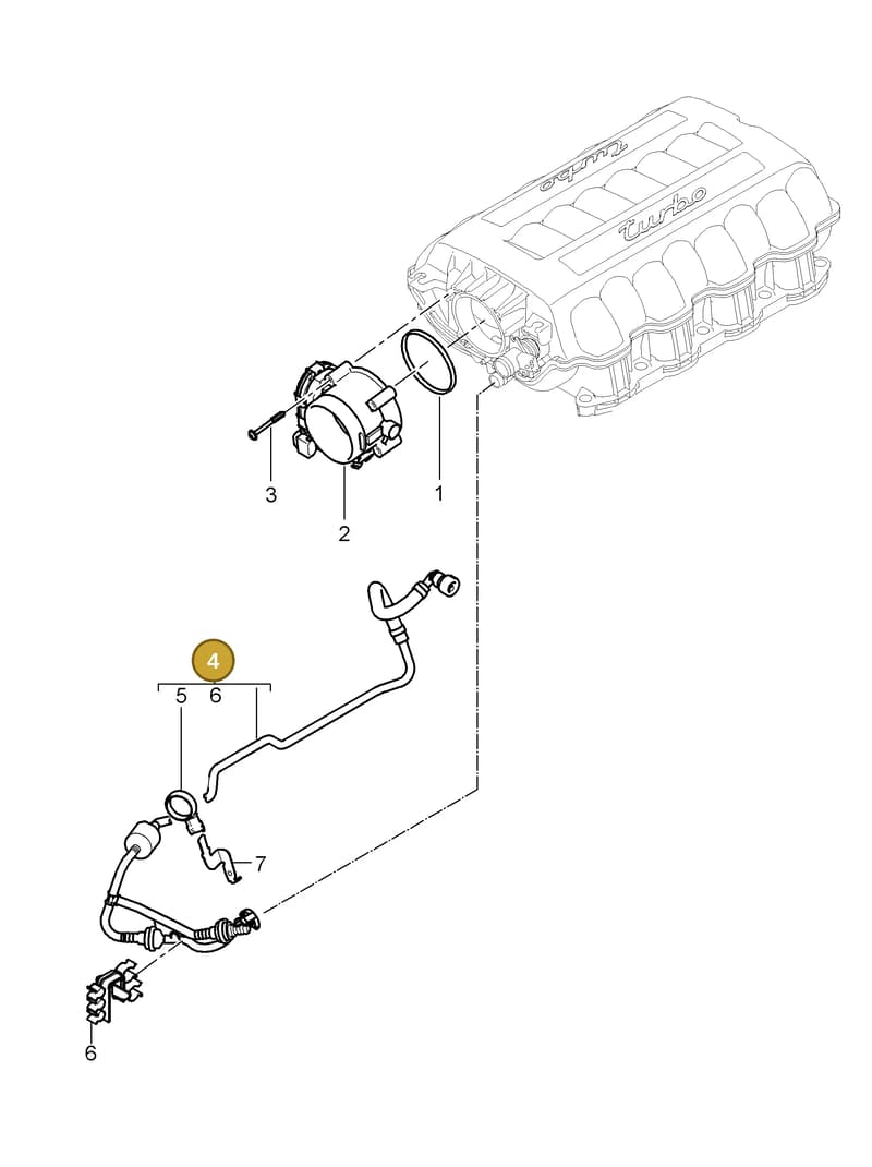 94811051501 — Porsche Cayenne (2007-2010) diagram p31107000, position 4