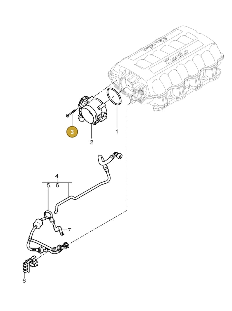 94860623003 — Porsche Cayenne (2007-2010) diagram p31107000, position 3