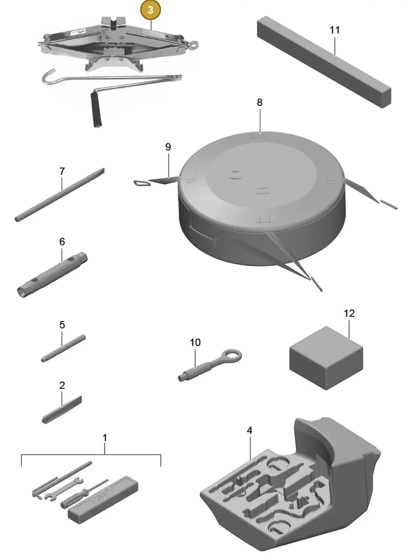 95500667500 — Porsche 991 Carrera 4 (2011-2016) diagram p38001000, position 3