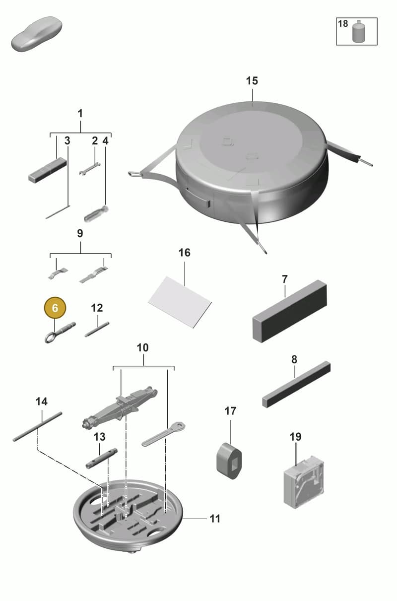 95500667500 — Porsche Panamera (2020-2023) diagram p58001000, position 6