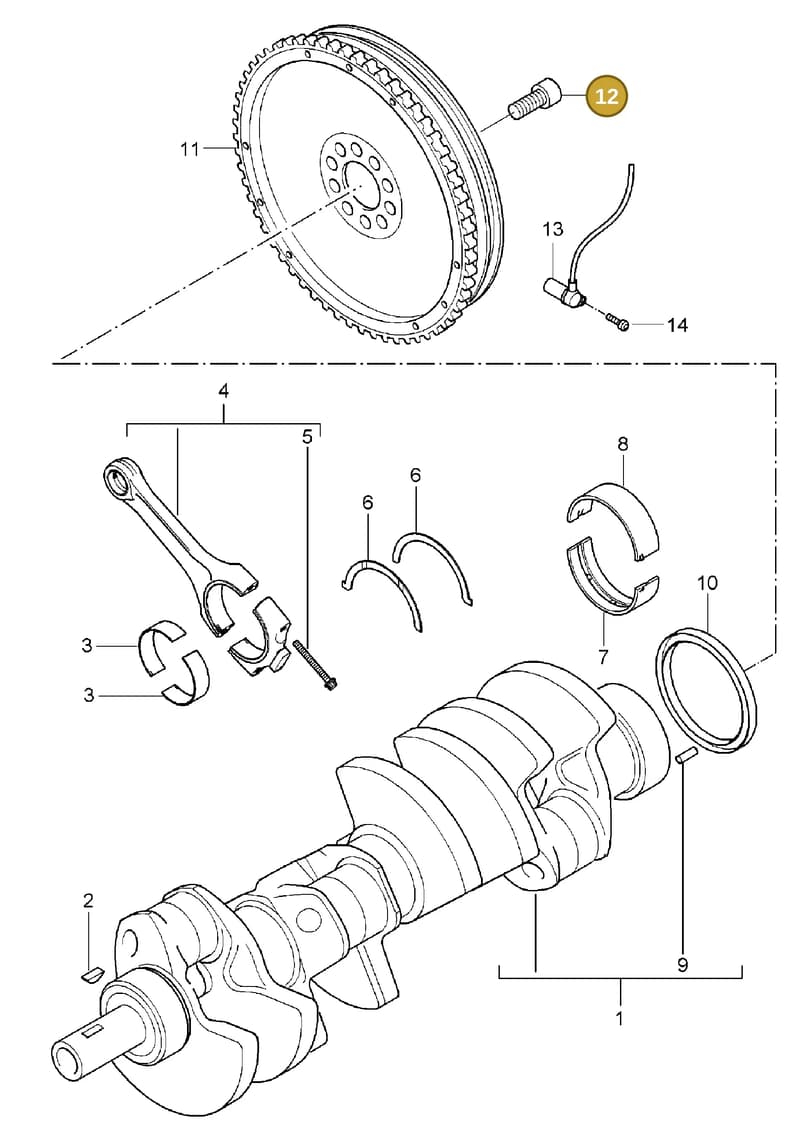 95510259106 — Porsche Cayenne (2002-2006) diagram p24102000, position 12