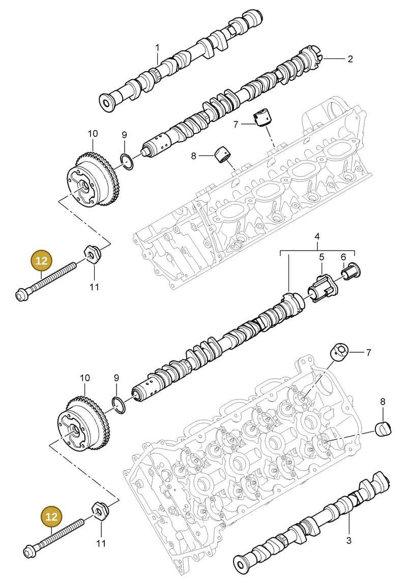 95510541720 — Porsche Cayenne (2007-2010) diagram p31103010, position 12