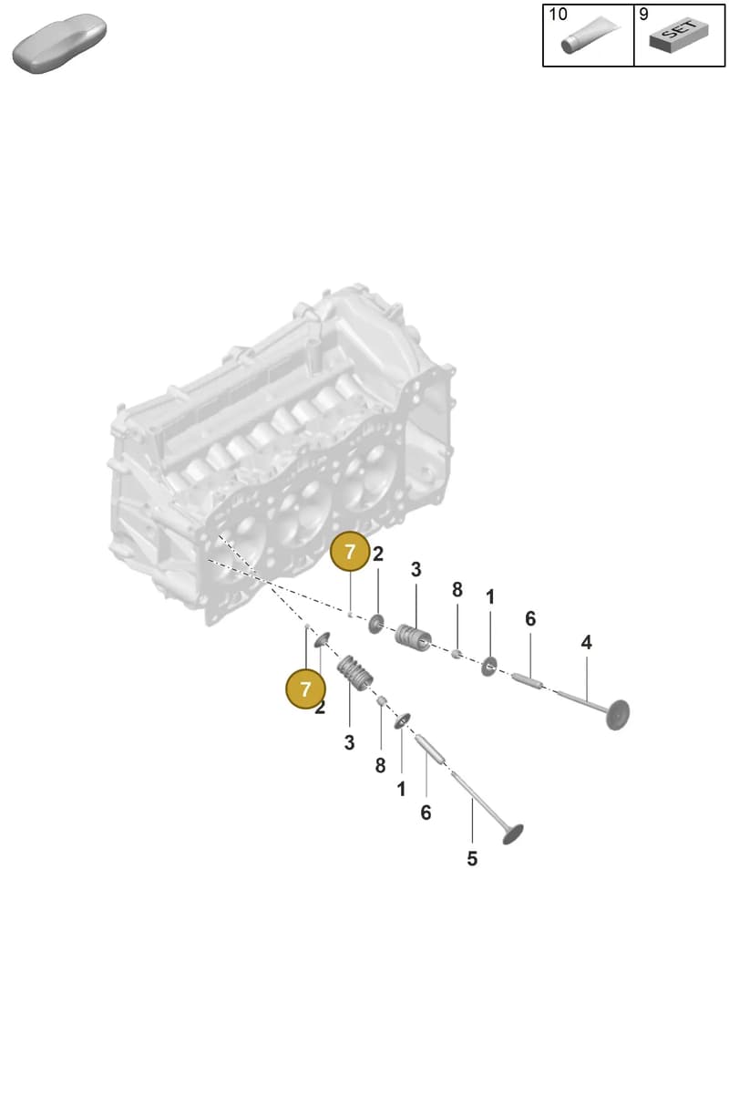 95510565110 — Porsche 911 (2021-2022) diagram p59103010, position 7