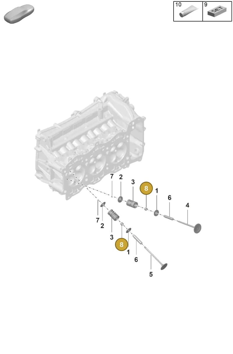 95510567500 — Porsche 911 (2021-2022) diagram p59103010, position 8