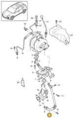 95510708901 Porsche Oil Return Line