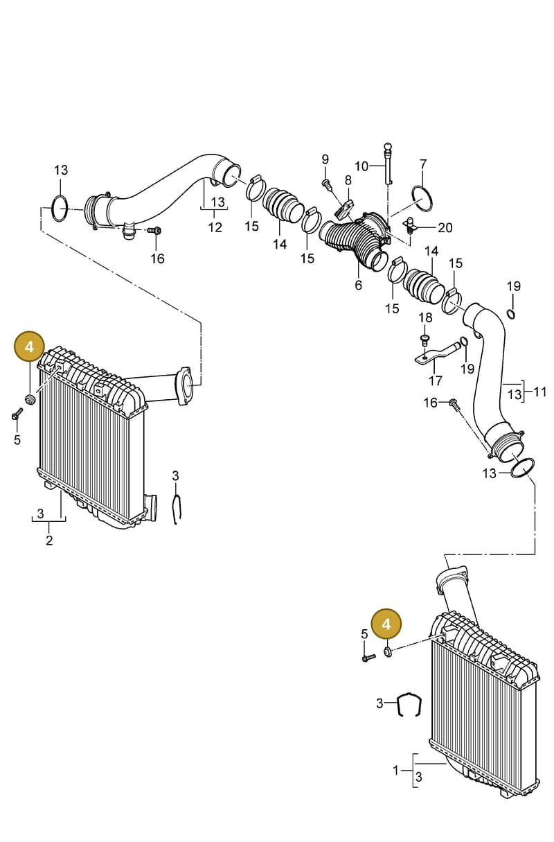95511051320 — Porsche Cayenne (2007-2010) diagram p31107020, position 4