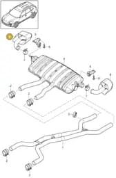 95511110850 Porsche Clamping