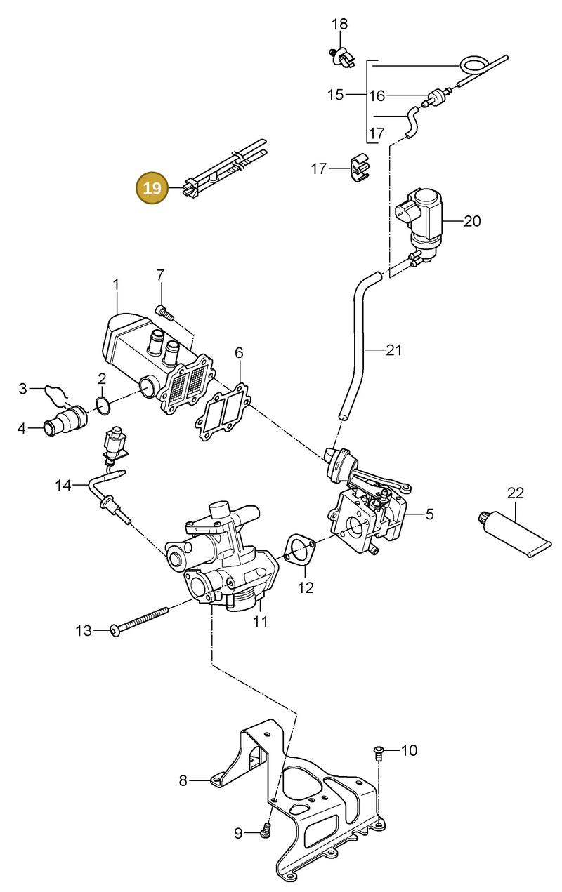 95511182000 — Porsche Cayenne (2007-2010) diagram p31108000, position 19