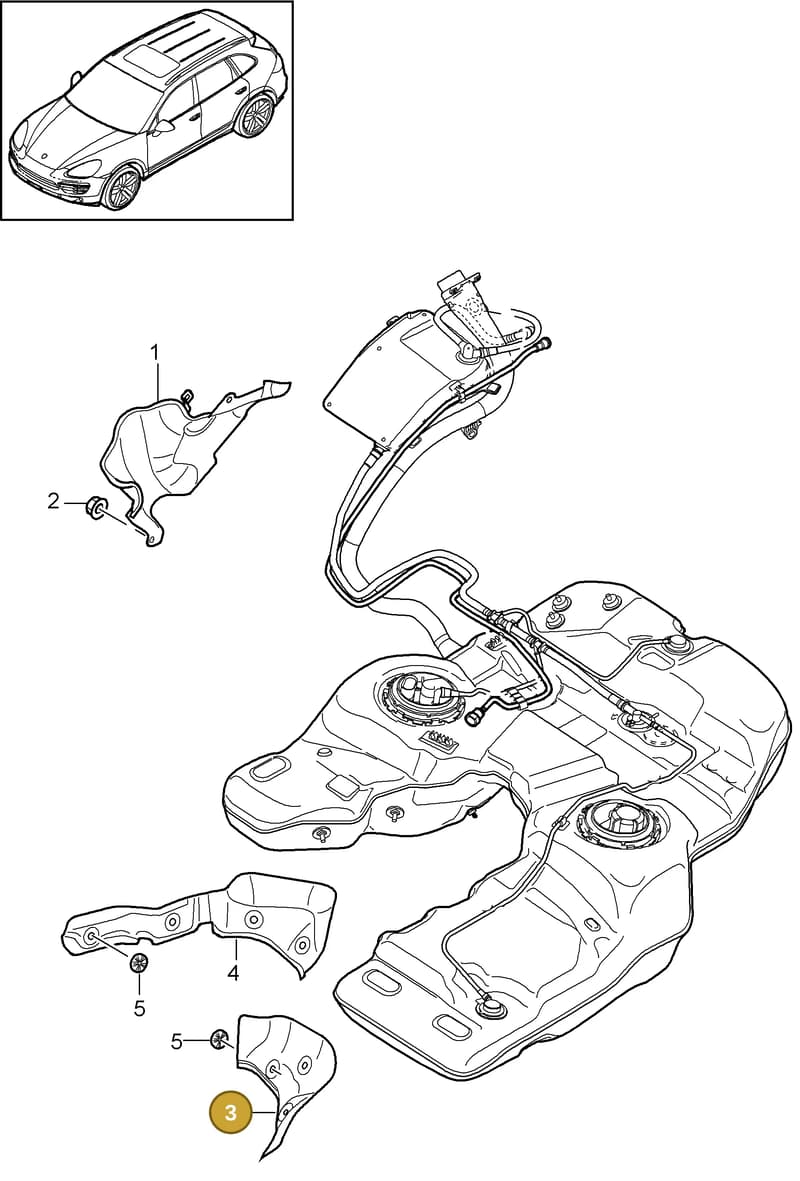 95520120900 — Porsche Cayenne (2010-2018) diagram p37201020, position 3