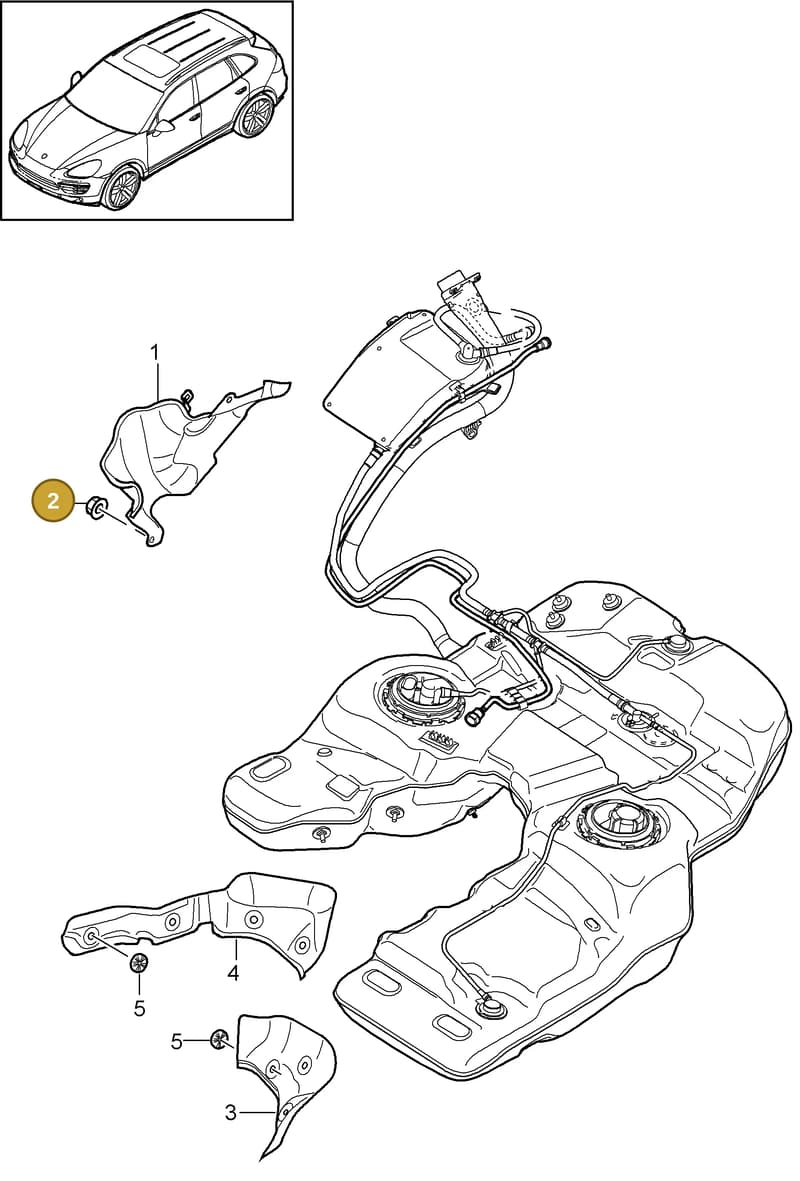 95520140100 — Porsche Cayenne (2010-2018) diagram p37201020, position 2