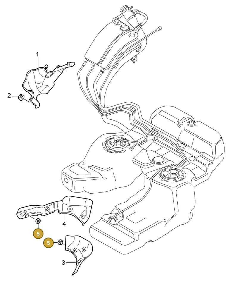 95520163100 — Porsche Cayenne (2007-2010) diagram p31201010, position 5