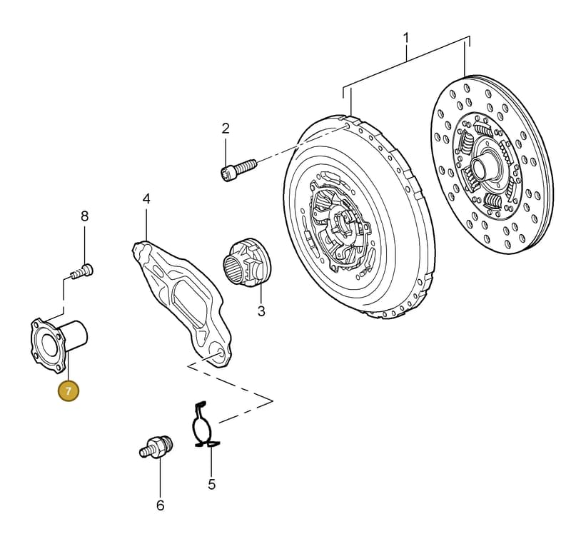 95530118100 — Porsche Cayenne (2007-2010) diagram p31301000, position 7