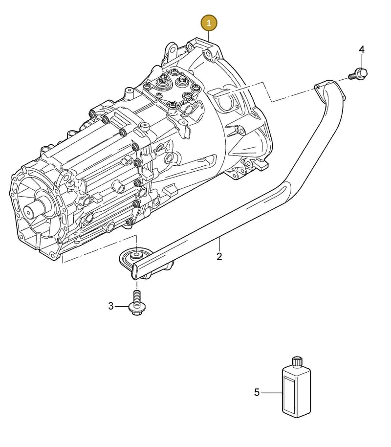 95530123010 — Porsche Cayenne (2002-2006) diagram p24302000, position 1