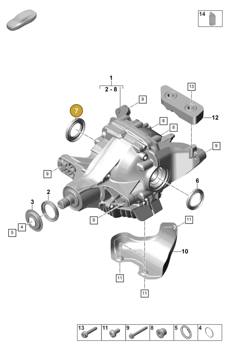 95533259600 — Porsche Panamera (2023-2025) diagram p58305030, position 7