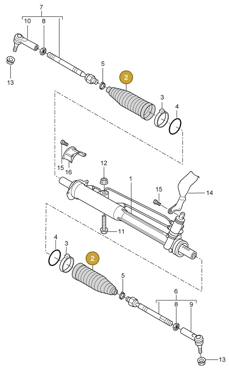 95534754200 — Porsche Cayenne (2007-2010) diagram p31403000, position 2