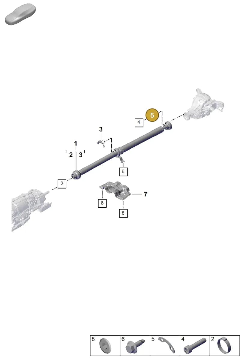 95534919121 — Porsche Cayenne Coupe (2023-2023) diagram p60304200, position 5
