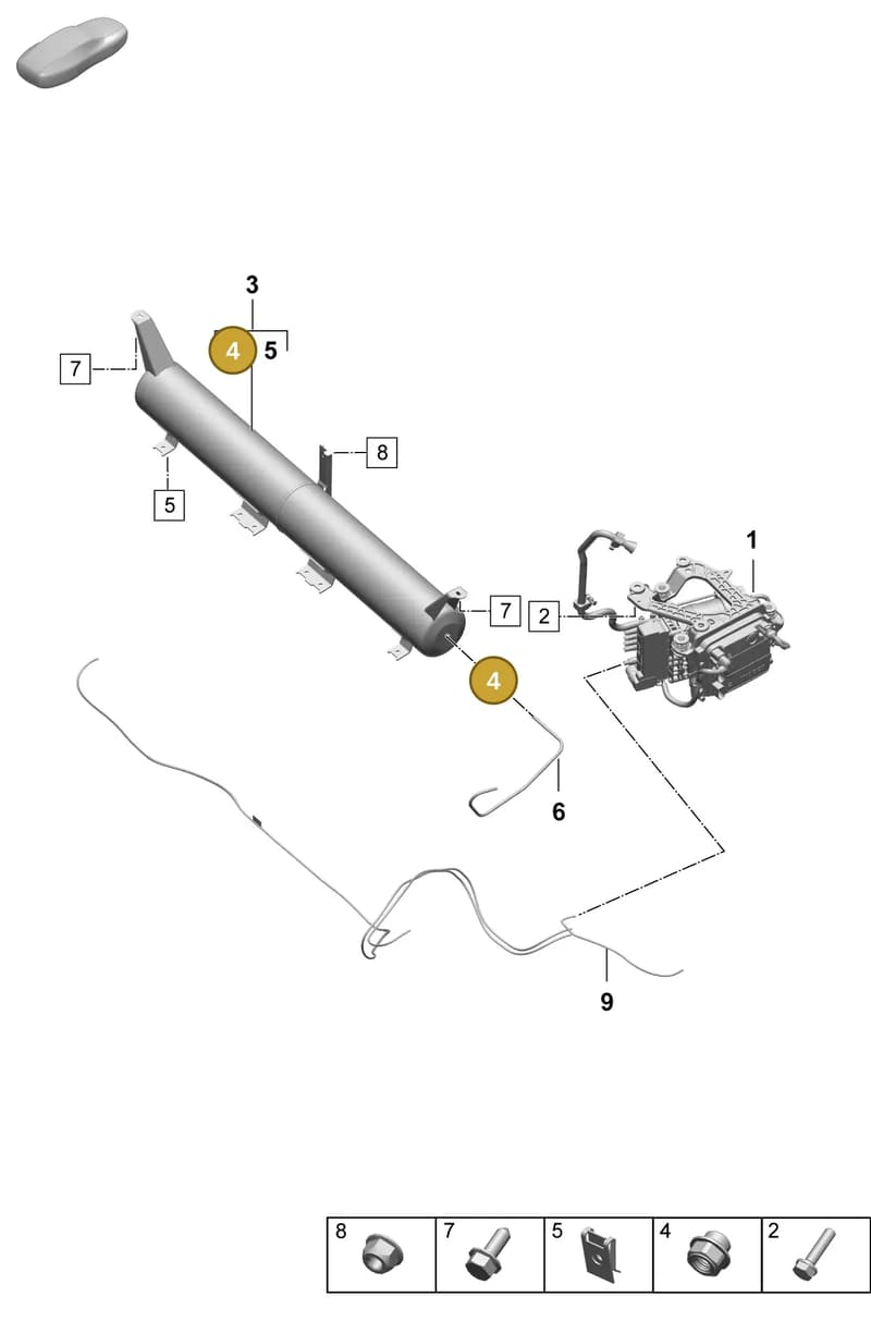 95535854000 — Porsche Macan (2024-2024) diagram p61504000, position 4