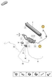 95535950900 Porsche Line Holder