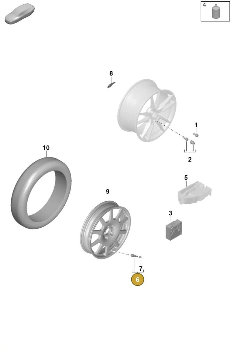 95536116300 — Porsche Panamera (2023-2025) diagram p62601030, position 6