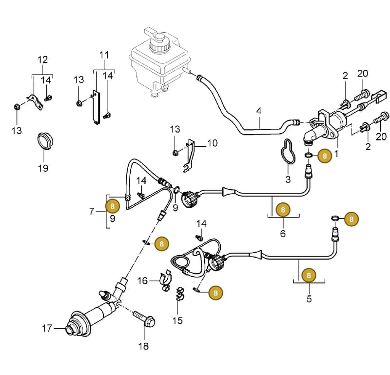 95542322400 — Porsche Cayenne (2002-2006) diagram p24702008, position 8
