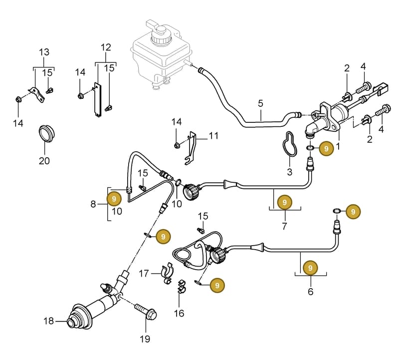 95542322400 — Porsche Cayenne (2007-2010) diagram p31702008, position 9