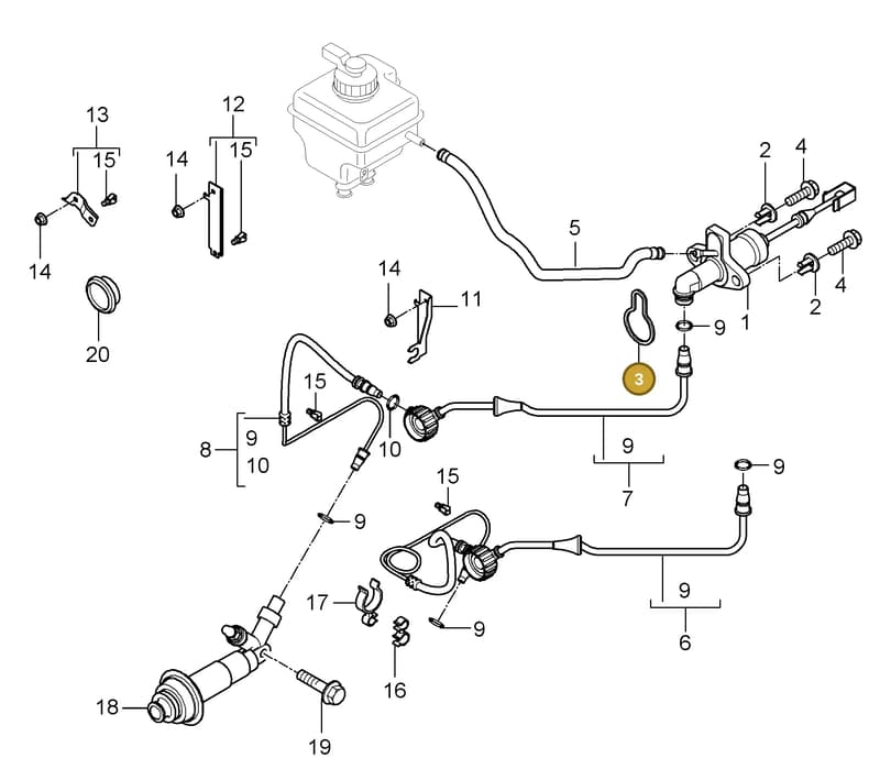 95542331201 — Porsche Cayenne (2007-2010) diagram p31702008, position 3