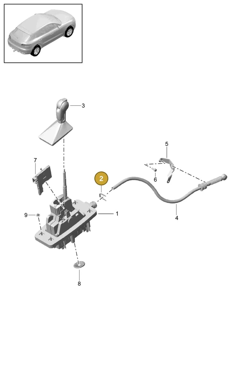 95542633501 — Porsche Macan (2018-2022) diagram p44701000, position 2