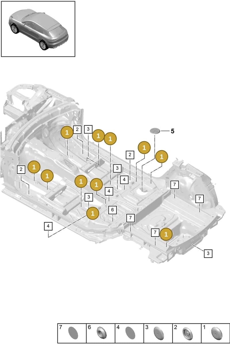 95550418201 — Porsche Macan (2018-2022) diagram p52806300, position 1