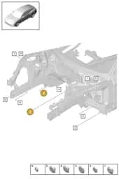 95550418201 Porsche Bungs