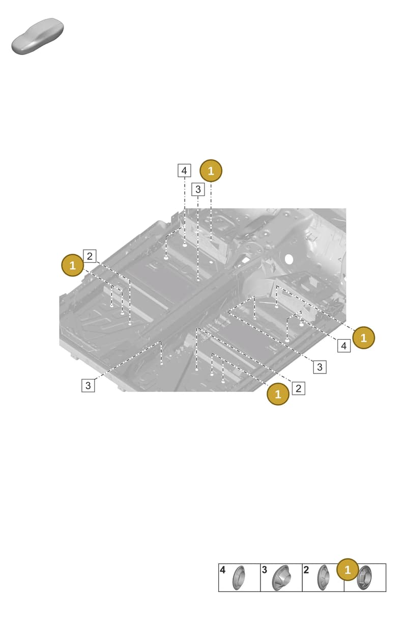 95550418401 — Porsche 911 (2018-2024) diagram p53806300, position 1