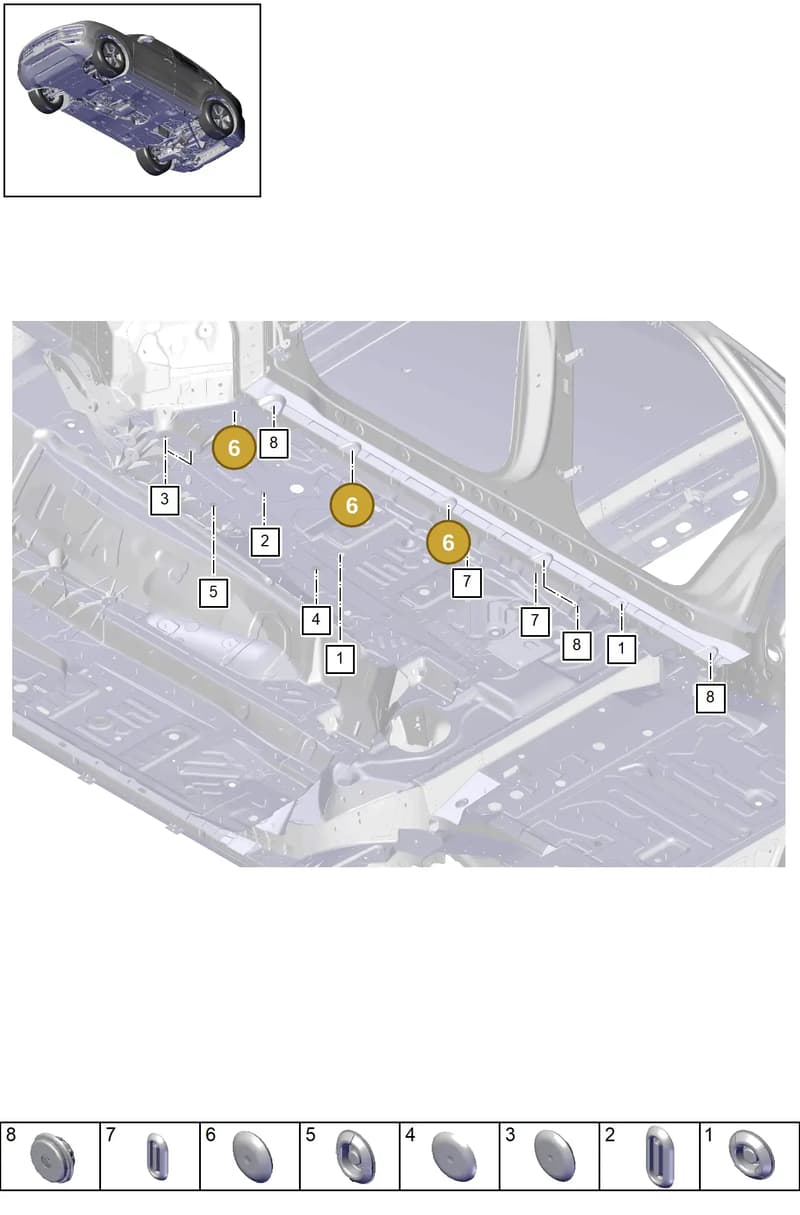95550418700 — Porsche Cayenne Coupe (2023-2023) diagram p51806020, position 6