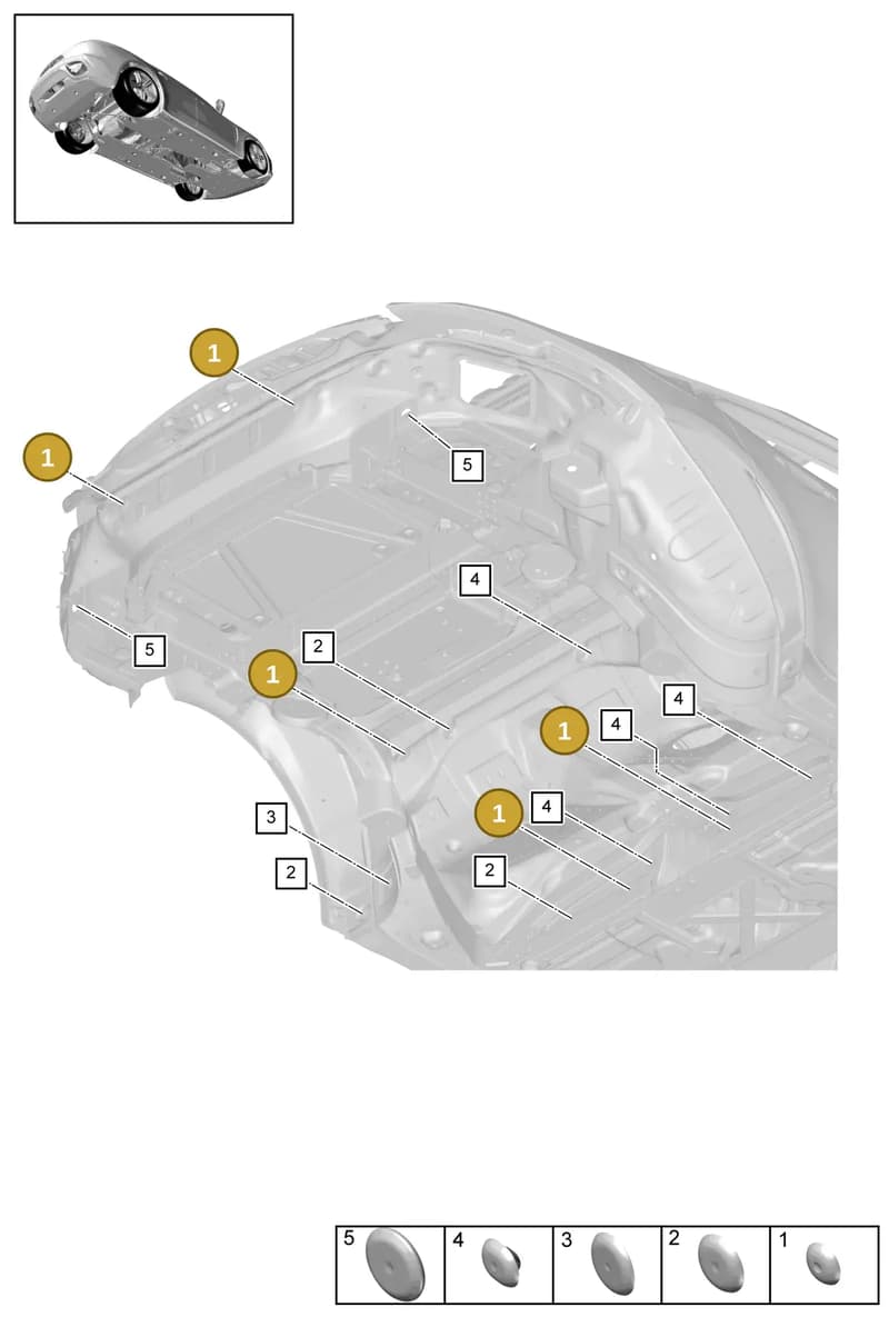 95550428100 — Porsche Panamera (2020-2023) diagram p49806030, position 1