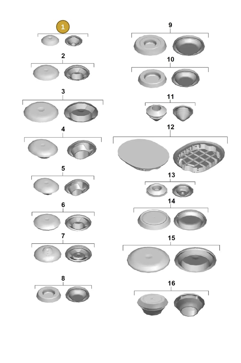 95550428100 — Porsche Boxster Spyder (2019-2020) diagram p54801010, position 1