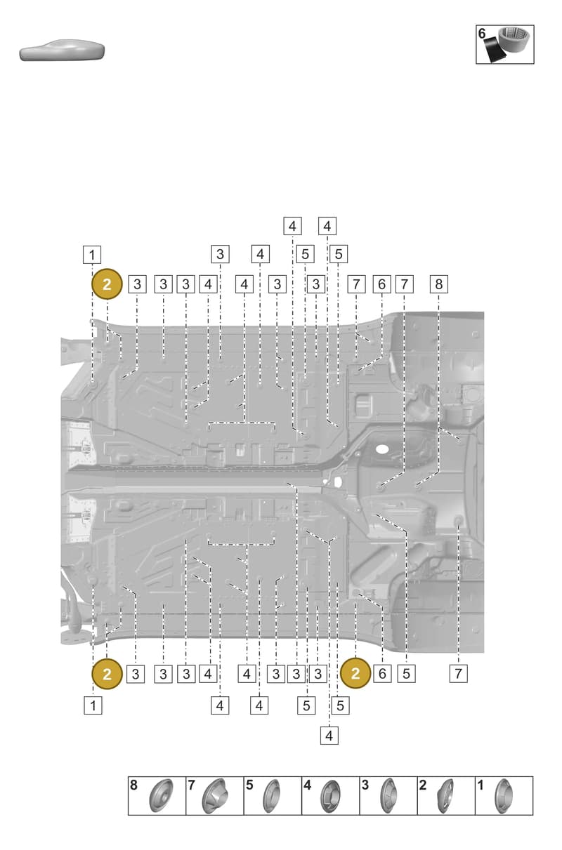 95551218800 — Porsche 911 (2018-2024) diagram p53806400, position 2