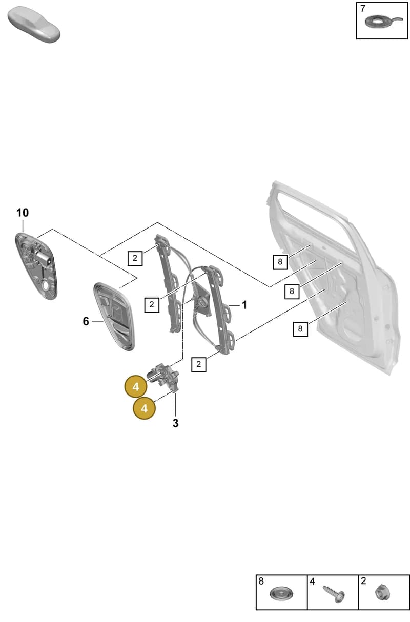 95553369100 — Porsche Cayenne Coupe (2023-2023) diagram p60804400, position 4