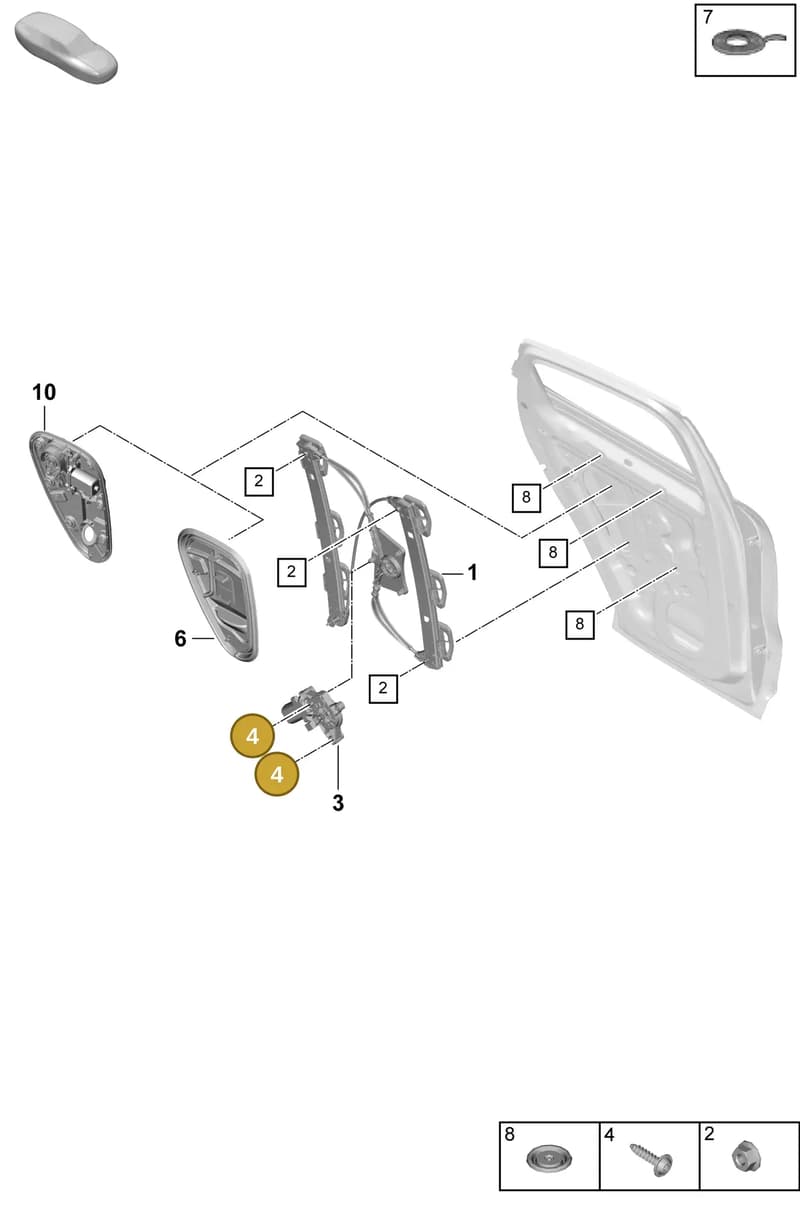 95553369100 — Porsche Cayenne Coupe (2023-2023) diagram p60804450, position 4