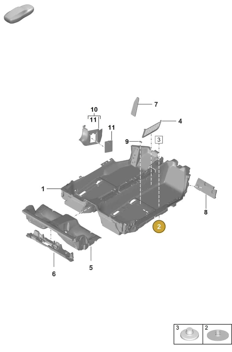 95555122702 — Porsche 911 (2020-2022) diagram p57807100, position 2
