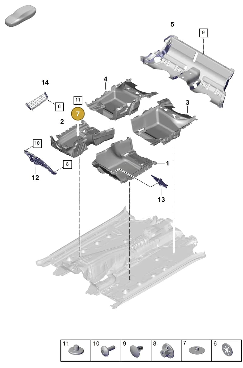 95555122702 — Porsche Panamera (2023-2025) diagram p62807100, position 7