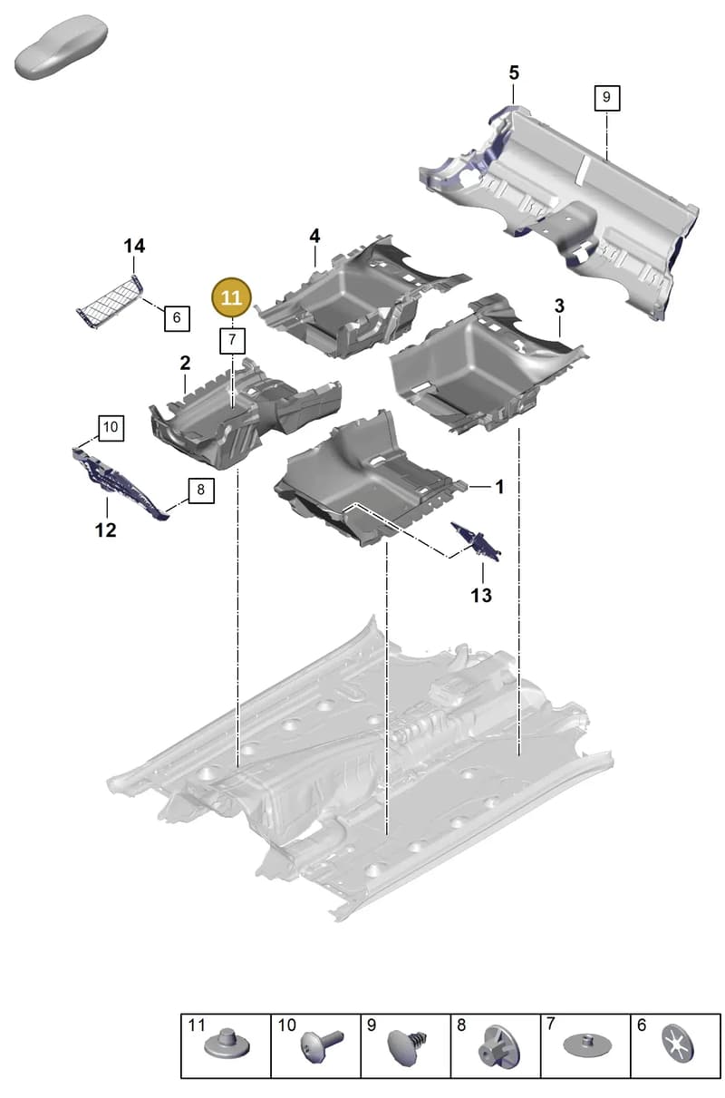 95555122902BQ0 — Porsche Panamera (2023-2025) diagram p62807100, position 11